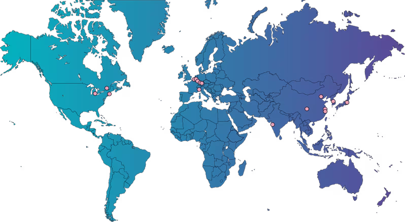 Map of our locations
