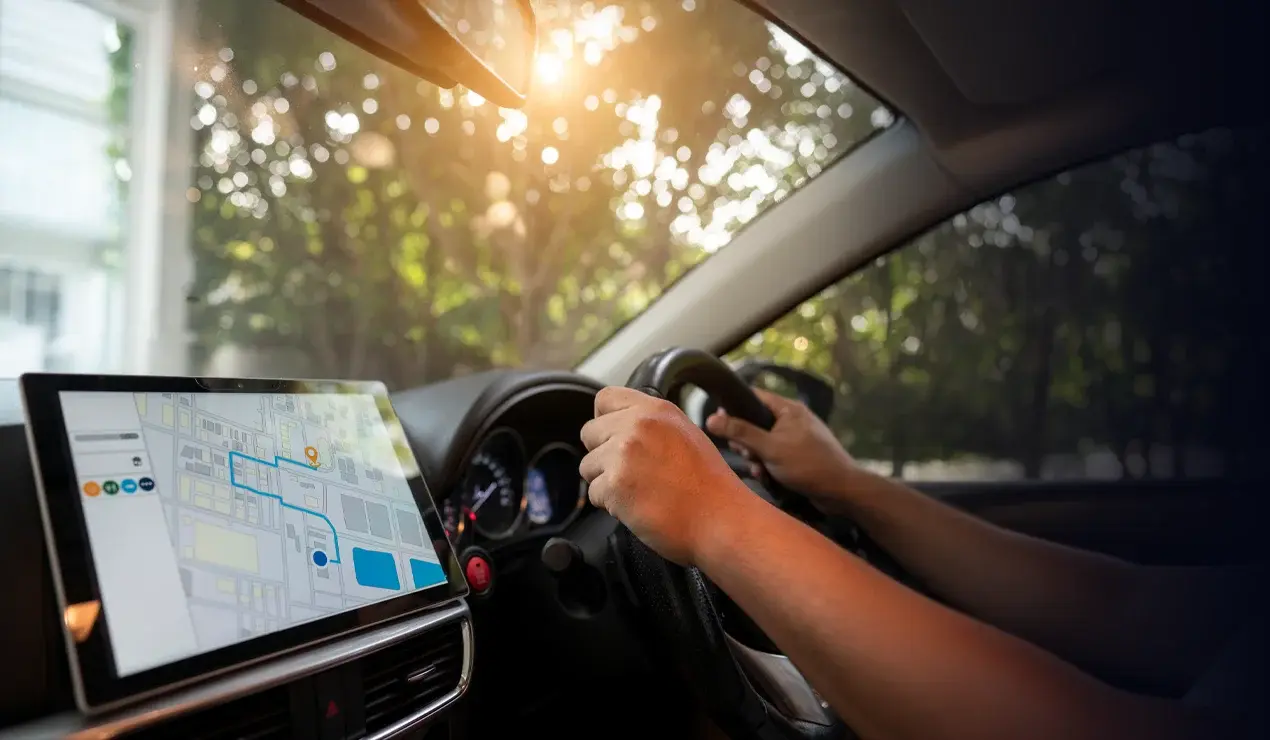 Image of real-time monitoring on the electronic dashboard console.