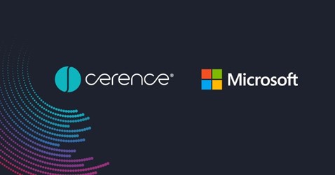 Cerence and Microsoft logo